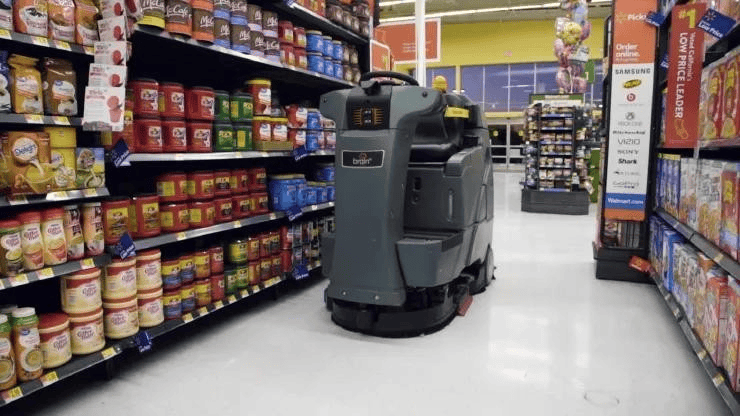 Figure 6: Sam's Club autonomous floor scrubbers (Walmart)