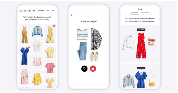 Figure 6: personalized styling by Stitch Fix