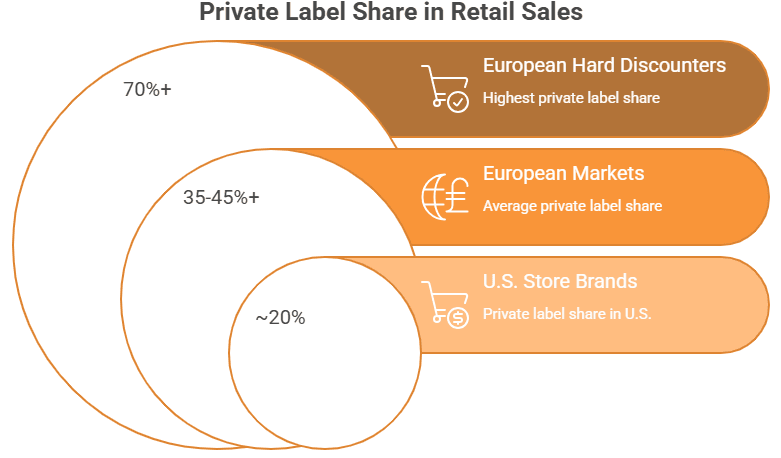 Figure 1: private label share in retail sales