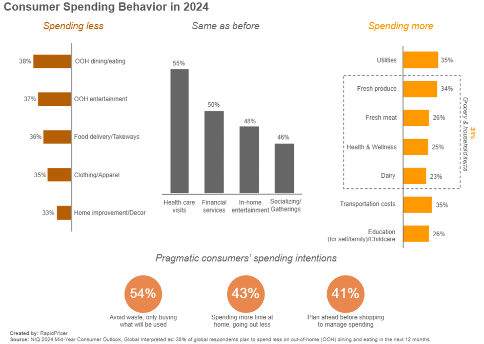 Figure 1: consumer spending behavior in 2024