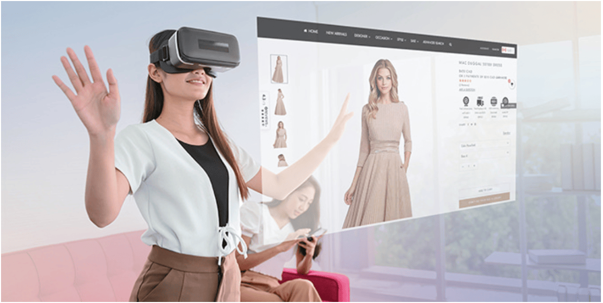Figure 3: augmented reality (AR) fitting rooms