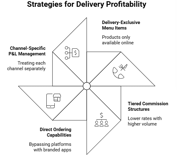 Figure 3: strategies for delivery profitability