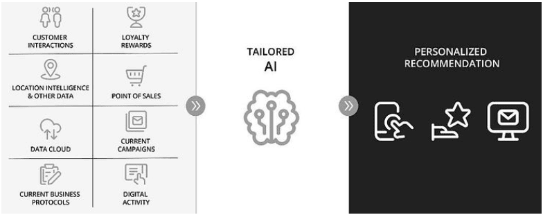 Figure 8: an example of personalized AI recommendation for retailers (ZS)
