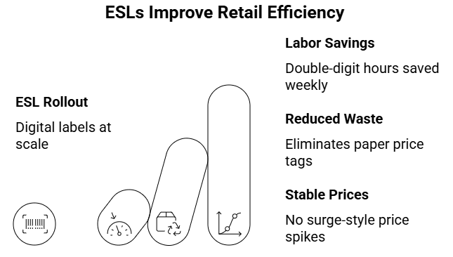 Figure 2: ESLs improve retail efficiency